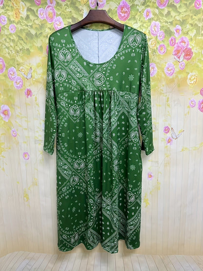 ELOWEN | ROBE MIDI À MANCHES LONGUES CASUAL