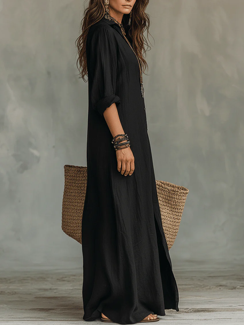 Camille – Robe maxi fluide signature