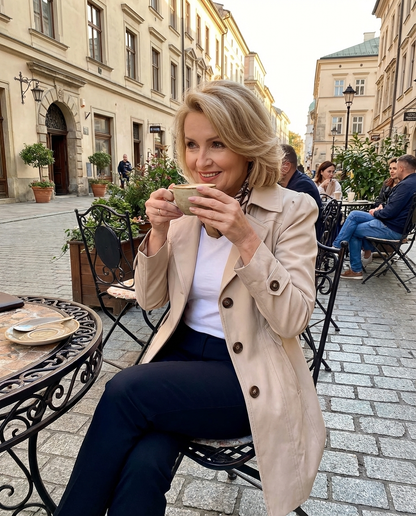 Élodie | Manteau vintage élégant
