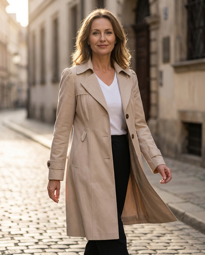 Élodie | Manteau vintage élégant
